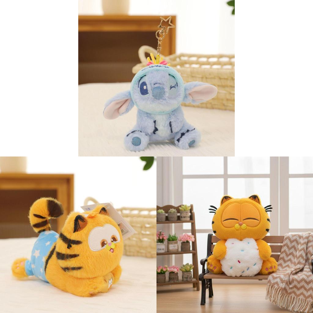 Squirtle The Garfield Show Stitch Plush Keychain With Aromatherapy Diffuser For Kids And Collectors