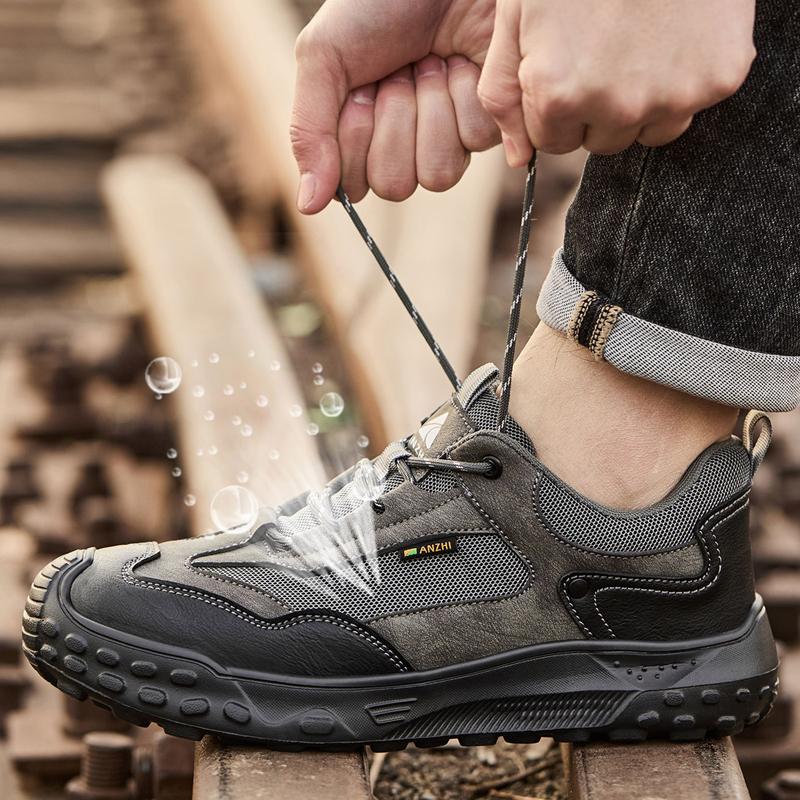 Breathable Wear-Resistant Safety Shoes Steel Toe Cap Work Sneakers Puncture-Proof Industrial Shoes Non-Slip Indestructible Shoes