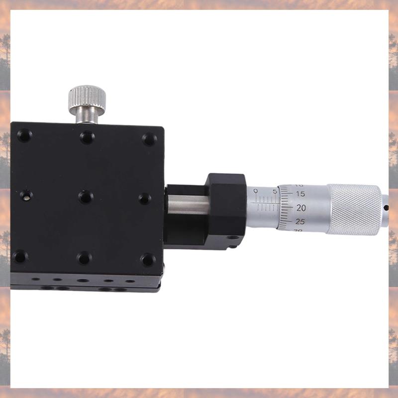 2025 Trend X Axis 40X40mm Knob Micrometer Sliding Stage Guide Rail Type Platform Manual Displacement Sliding Table Easy Install