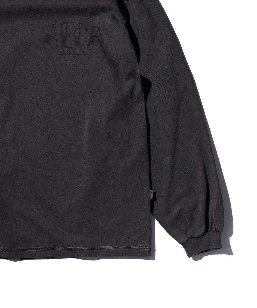 AECA Glass Painted Aeca Long Sleeve-Washed Charcoal