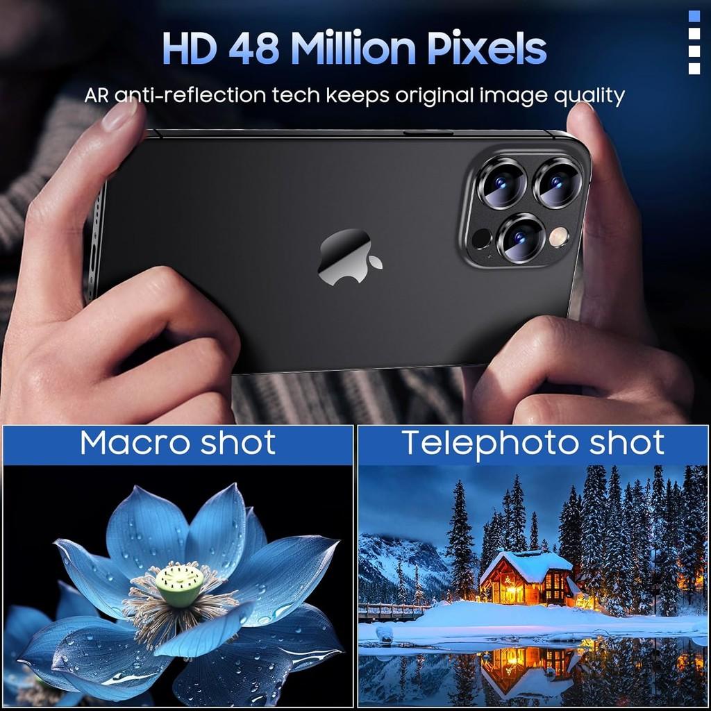 Titanium Black Metal Glass Camera Lens Screen Protector For iPhone 17 16 15 Pro Max 14 Plus 13 Protection Cover 15Pro 14Pro Accessory