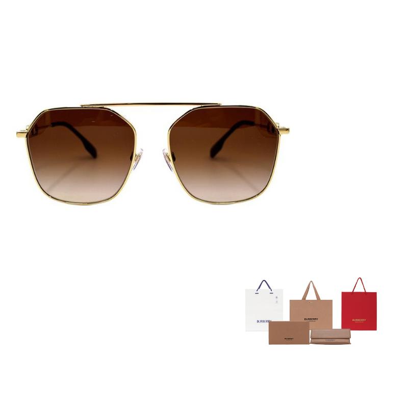 Burberry B. MONOGRAM Exclusive Logo Pattern Series Trendy and Cool Sunglasses Alloy Eyebrow Frame/Eyebrow Line Frame Sunglasses Unisex Couple