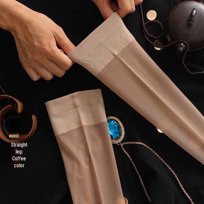 Women's Ultra-Thin Thigh-High Stockings: Non-Slip, Foot-Shaped Heel, Over-the-Knee, Perfect for Autumn