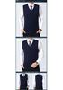 Autumn 2024 Men's V-Neck Loose Knit Wool Vest – Solid Sleeveless Style