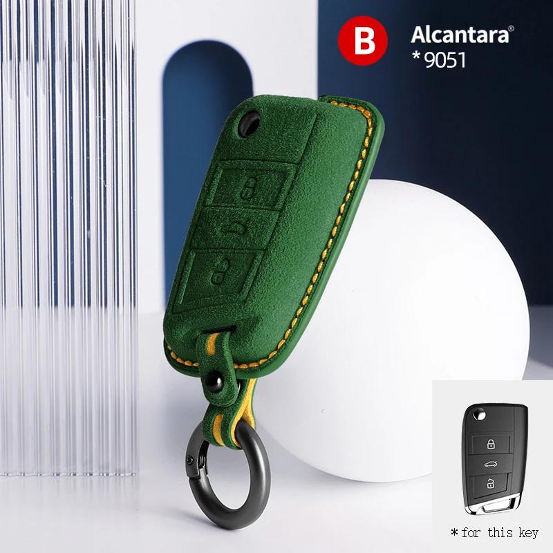 Car Key Case For Vw Volkswagen Tiguan Mk1 Mk2 Magotan Passat B5 B8 Polo Golf 4 5 6 7 Mk7 Jetta Keychain Cover Shell Protectors