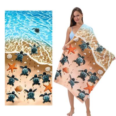 70x140/80*160CM Mikrofaser Strandtuch Gym Sport Pool Handtuch Damen Große Yogamatte Mode Sommer Surfen Bademantel Decke