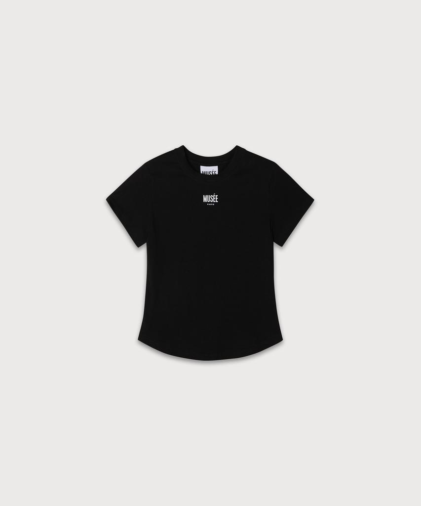 MUSEE Musee Logo Slim Fit Essentiel T-Shirt_Black