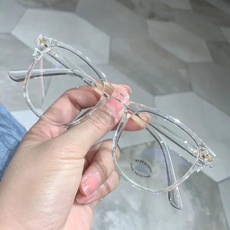 Anti Blue Light Computer Blocking Myopia Glasses Women Men Ultralight Clear Round Transparent Nearsight Eye Glasses