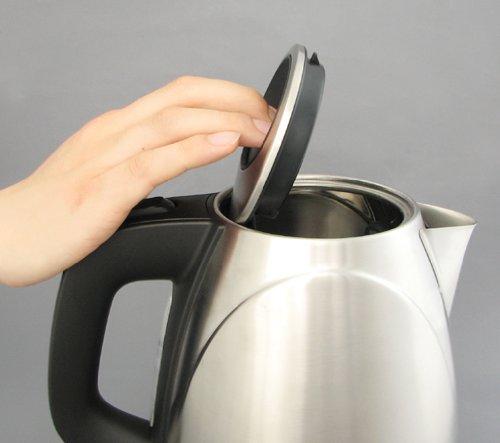 dretec Electric Kettle, Stainless Steel "Assam" Black, 1.0L, PO-110BK