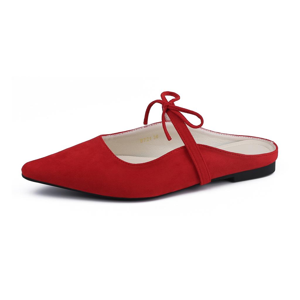 Autumn new bag head cool slippers women's fashion pointed muller shoes women's rear empty temperament single shoes with women's shoes
