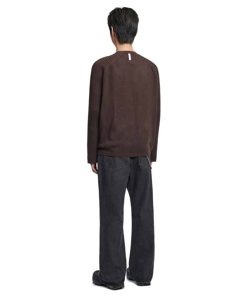 Nomaenyueol Double Echo Wool Knit - Brown