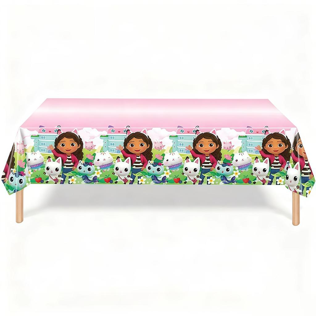 Gabby Dollhouse Birthday Decoration Gabby Disposable Dishes For Parties Girls Boys Favors Baby Shower Supplies Child Party Decor