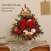 2024 Mini Christmas Tree with Lights: Stylish Tabletop Ornament for Home Decor