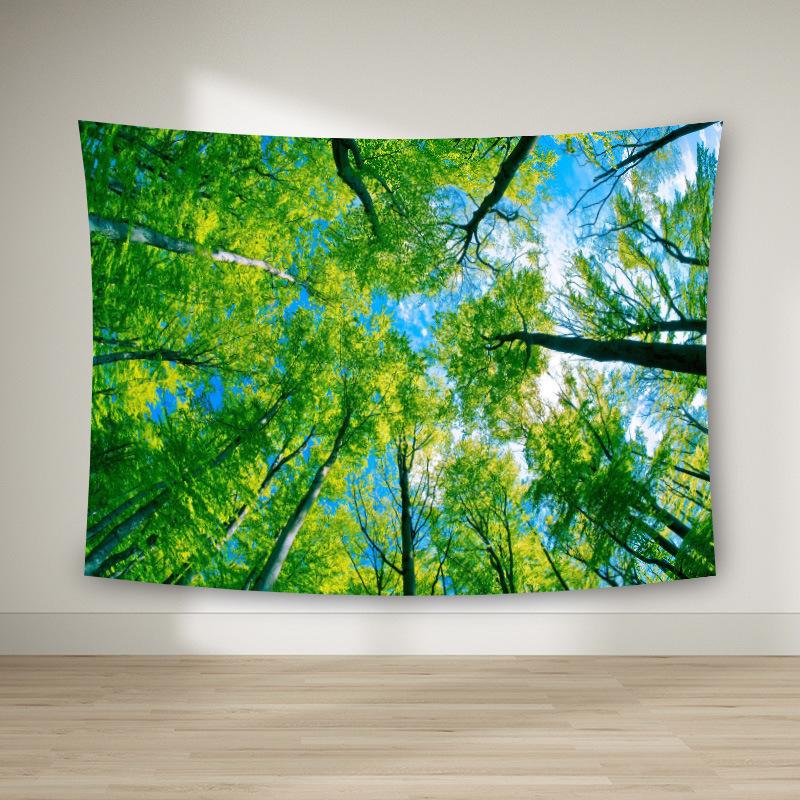 Natur Wald Tapisserie Hause Dekoration Hintergrund Wand Tuch Landschaft HD Natur Hängen Tuch Wohnzimmer Schlafzimmer