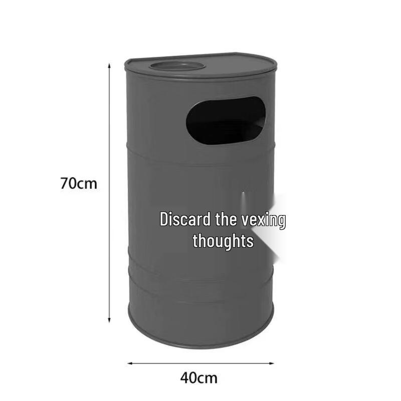Qiuchao Industrial Retro Style Trash Can