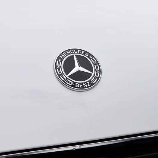 57mm Car Front Emblem Cover Decor Auto Refit Accessory For Mercedes Benz W203 W204 W210 AMG CLA CLK Interior Mouldings YQGB-ZT QL1
