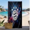 Asciugamano da Spiaggia Stampato Bayern Monaco Asciugamano Morbido ad Asciugatura Rapida Coperta da Spiaggia Rettangolare Grande Portatile per Viaggi Piscina