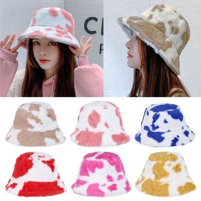 Cow Stripe Fisherman Cap Soft Sun Cap Outdoor Bucket Hat  Men Women