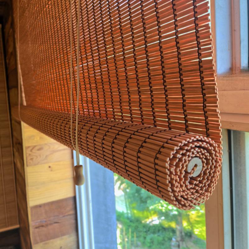 Jaluzele Rulou de Exterior din Bambus Impermeabil pentru Protecție Solară și Partajare