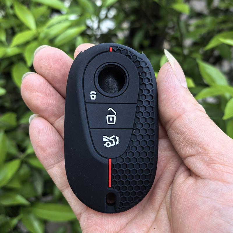 

Silicone Car Remote Key Case Cover Fob For Mercedes Benz C S Class W206 W223 C260 C300 S400 S450 S500 Maybach 3 Buttons