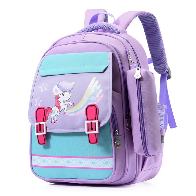 Modern Oxford Cloth Children's Backpack With Animal Print For Boys And Girls