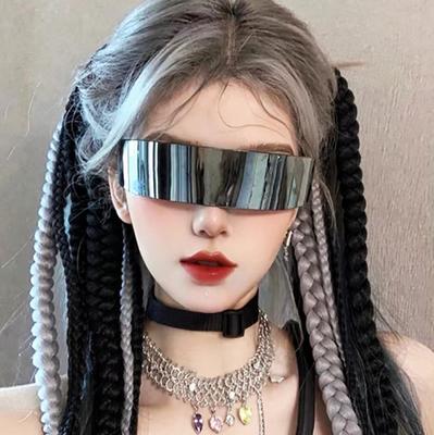 Párty sluneční brýle Futuristické úzké brýle Cyclops Brýle Laserové brýle Integrované outdoorové aktivity Brýle UV4 Dámské