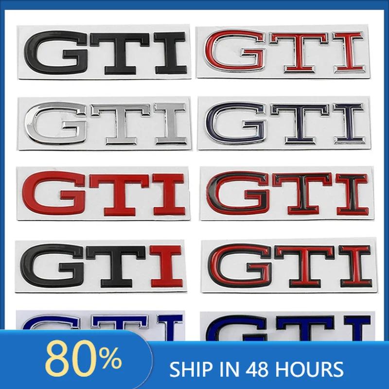 BRZ1 For VOLKSWAGEN VW GTI Metal Zinc Alloy Rear Trunk Fender Side Badge Sticker for VOLKSWAGEN GTI Touareg Jetta Touran Golf 5 6 7 8 Im2