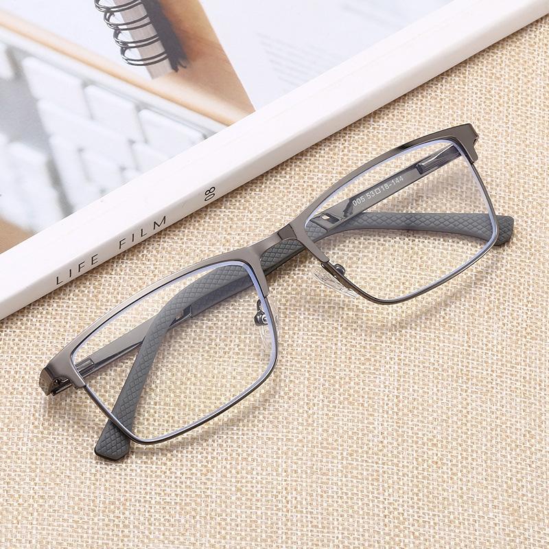

Anti Blue Presbyopic Glasses Men S Far And Near Dual Use Clear Full Frame Square Fashion Women S Computer Glasses 1.0