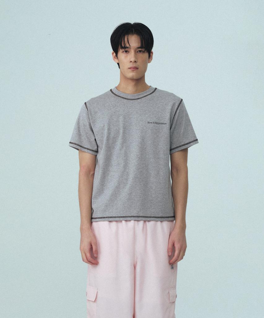 REST&RECREATION Color Stitch T-Shirt - Gray