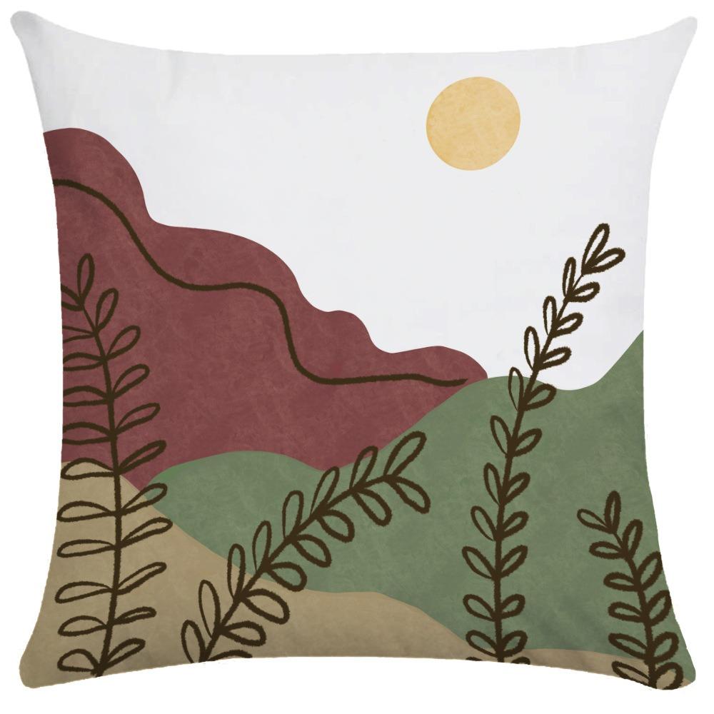 Abstract Lines Pillowcase Dormitory Decoration Office Living Room Sofa Home Pillowcase