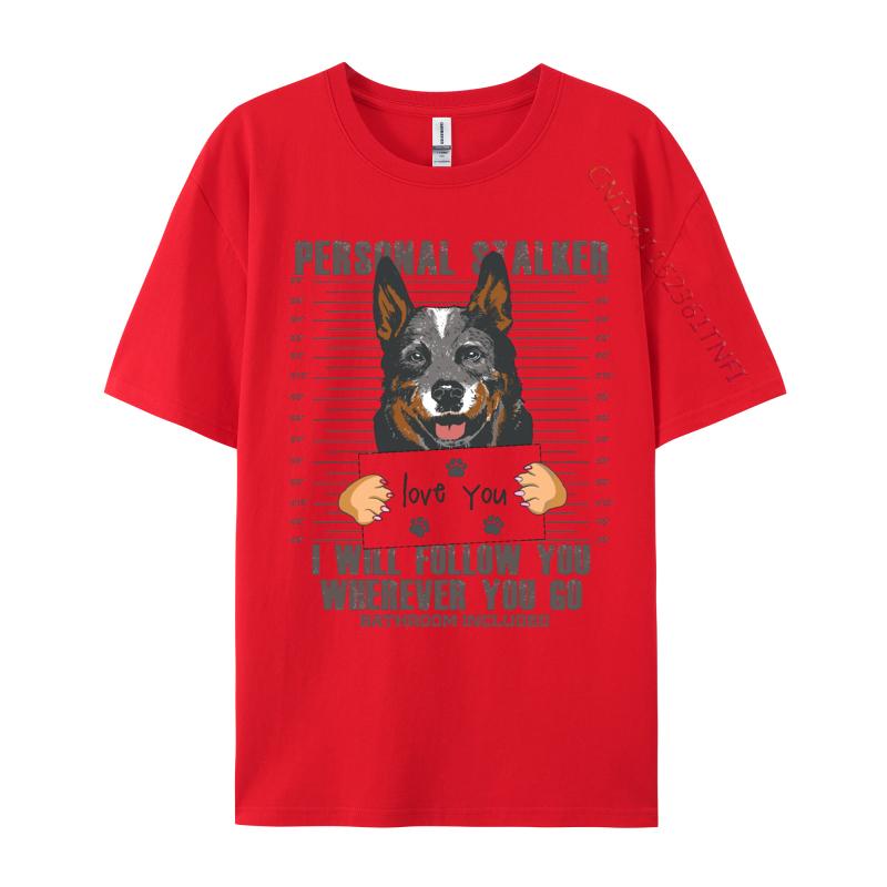 Blue Heeler Australský pastevecký pes Tričko Vlastní pánské tričko Ležérní topy Tričko Přiléhavé Volnočasová trička Špičková kvalita