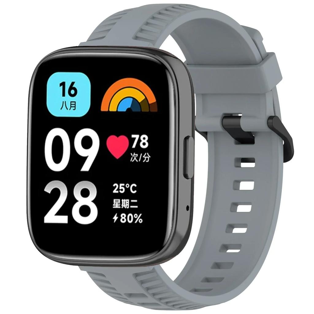 Silicone Strap for Xiaomi Redmi Watch 3 Active/Lite Band Sport Wristband for Redmi Watch 5 Active 22mm Band Bracelet Accessories