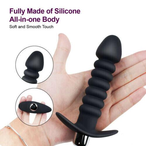 Male Prostate Massager Dildo Anal Butt Plug Anus Vibrator For Men Women Sex Toys