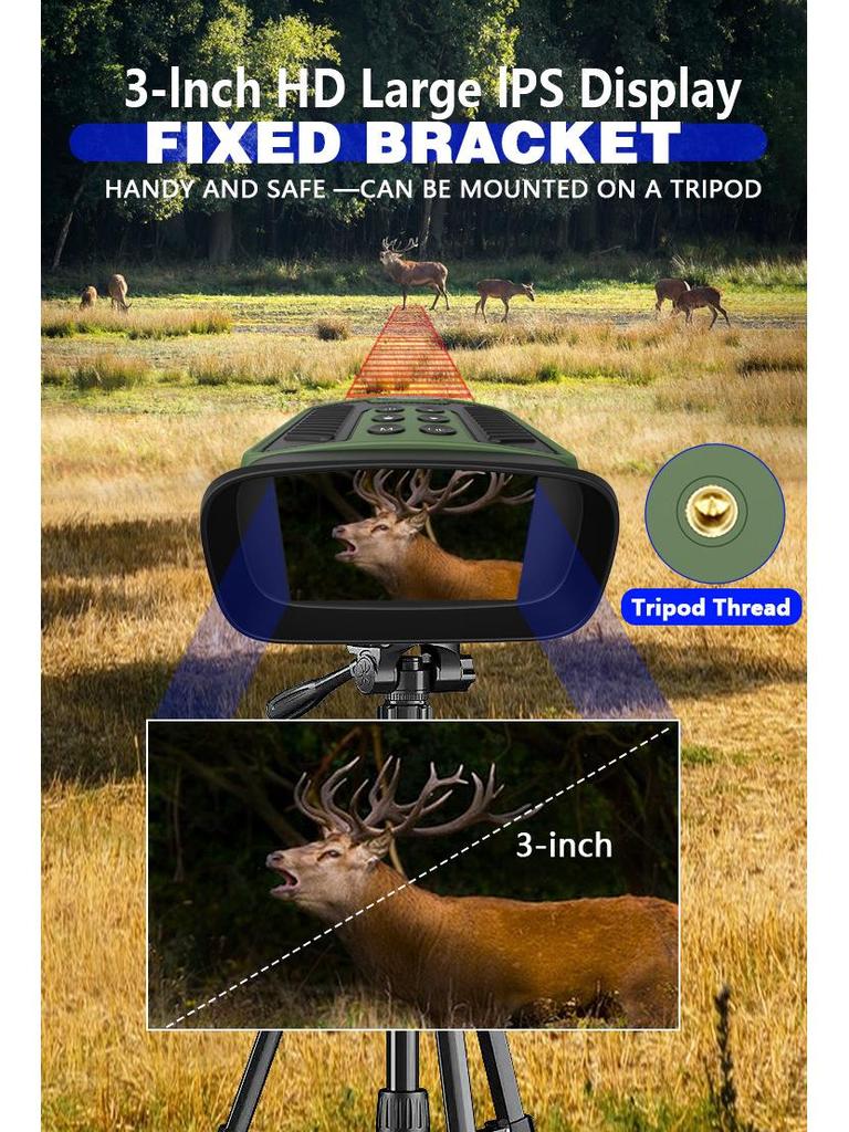 High-Definition Night Vision Binoculars with Photo & Video Capabilities for Birdwatching & Outdoor Use