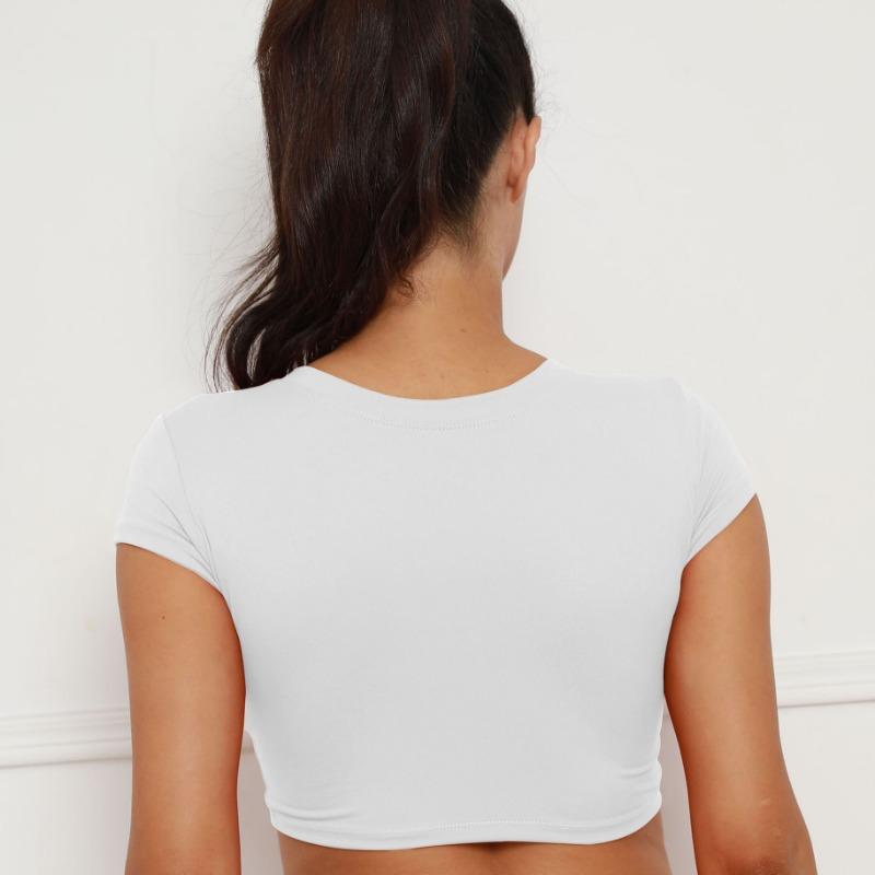 Summer New Style Slim Tight-fitting Women's Fitness Short-sleeved