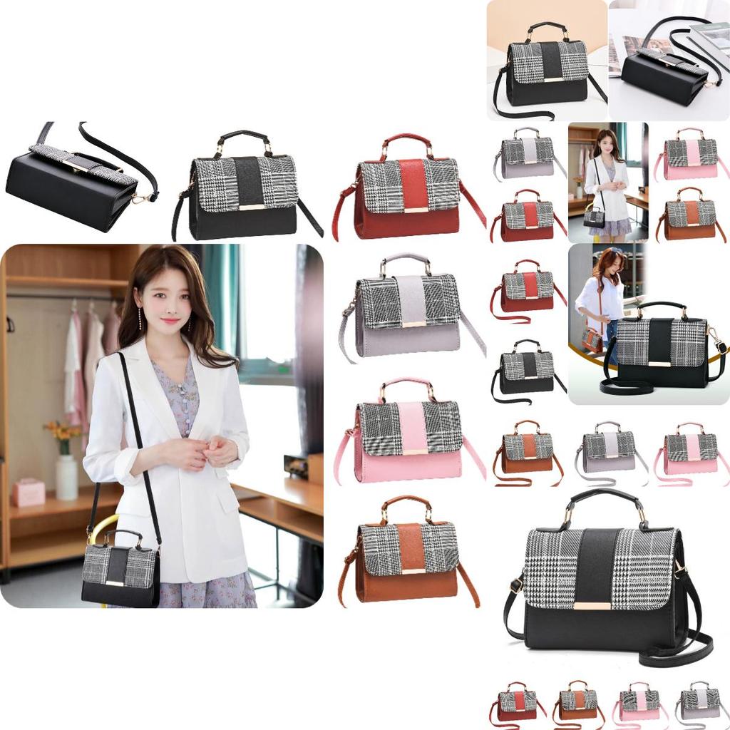 Trendy Women's Bags Hot Selling Cross-border Style Plaid Shoulder Bag