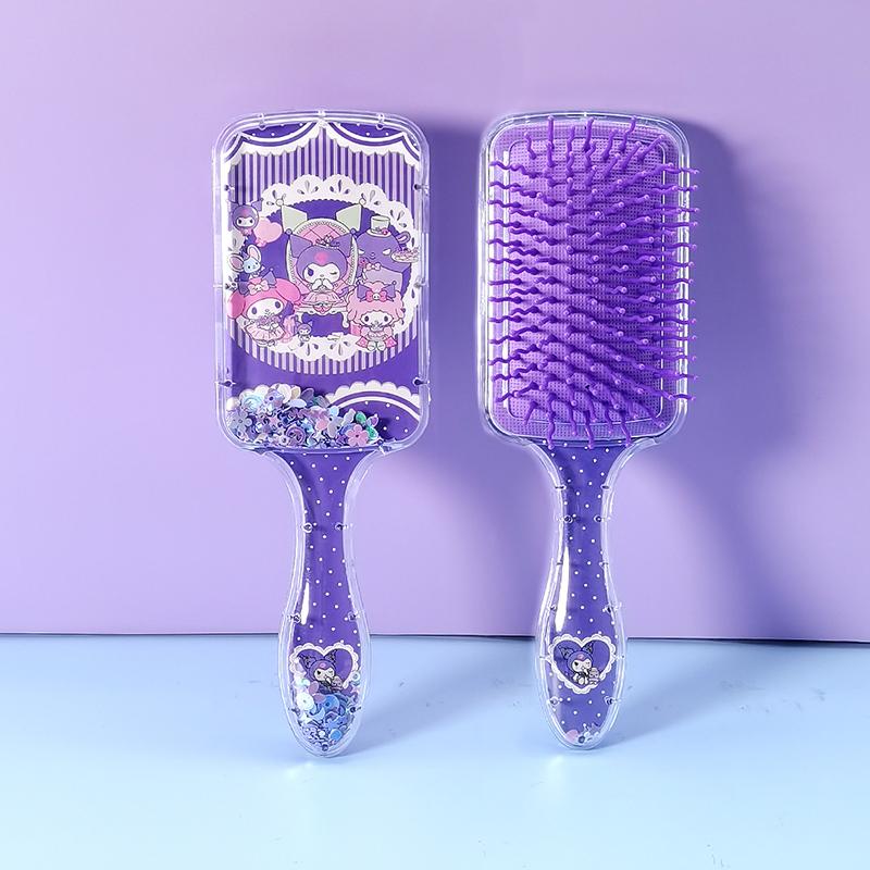 Kawaii Sanrio Kuromi Air Cushion Massage Combs My Melody Cinnamoroll Comb Hair Brush Hairdressing Tool Girls Gift