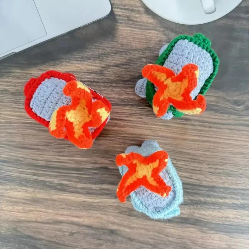 Crochet Dumpster Fire Emotional Support Dumpster Fire Support Coworker Positive Crochet Dumpster Fire Knitting Doll Toy Gifts