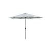 Hexagonal Steel Parasol - MARBUENO SUMMER - D300 Cm - White - 8 Ribs - Foldable and Portable - Chimney Type Roof