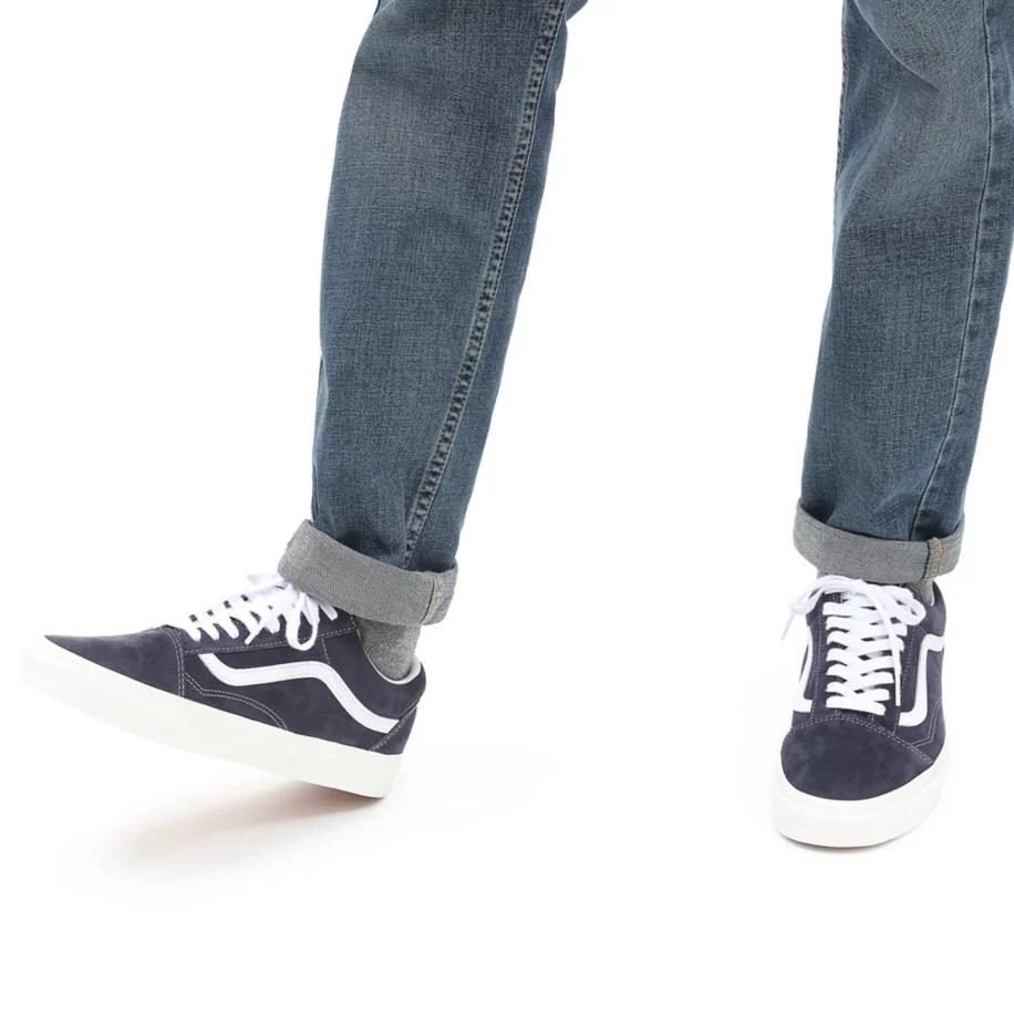 Vans Old Skool Pig Suede - Persian Night Unisex Sneakers Blue True-White VN0A38G19G5