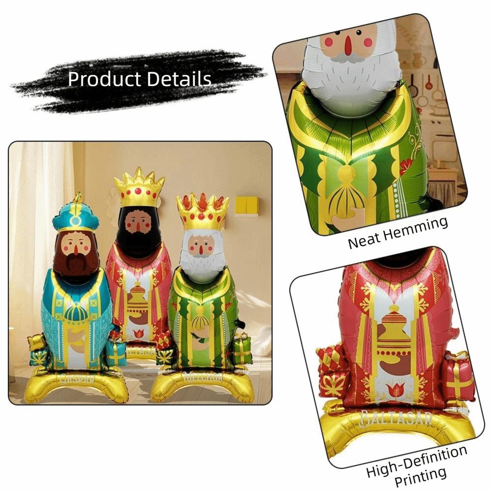 Foil Material Stand King Balloons Stand Design Air Filled Cartoon King Balloons Cartoon Design Foil Balloons