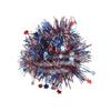 Patriotic Metallic Pom Poms for Celebrations Red White and Blue Striped Handheld Cheer Accessories for Events and Parties USA Theme