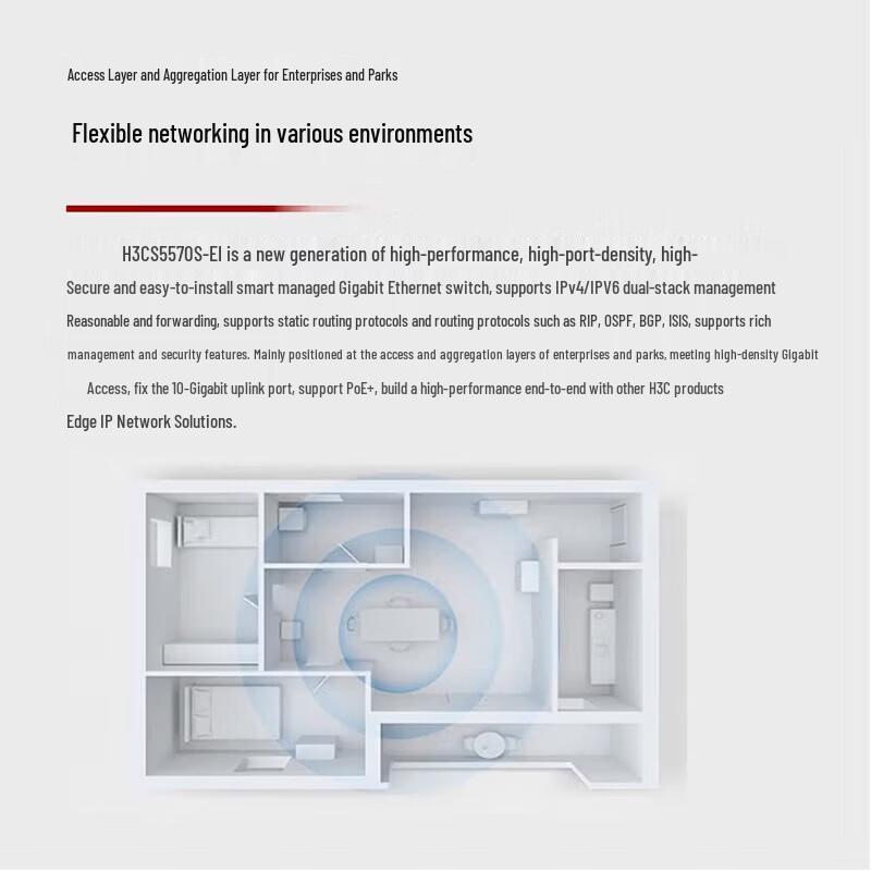 H3C S5570S-28S-EI Layer 3 Manageable Convergence Switch