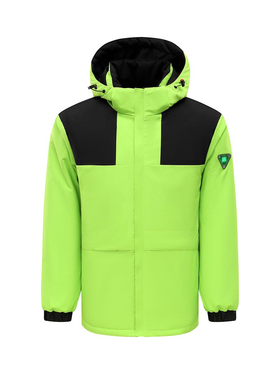 

Ветровка с подогревом и контролем температуры из графена большого размера 4XL флуоресцентный зеленый