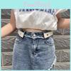 Versatile No Hole Adjustable Canvas Waist Belt For Women And Kids In Stylish Colors