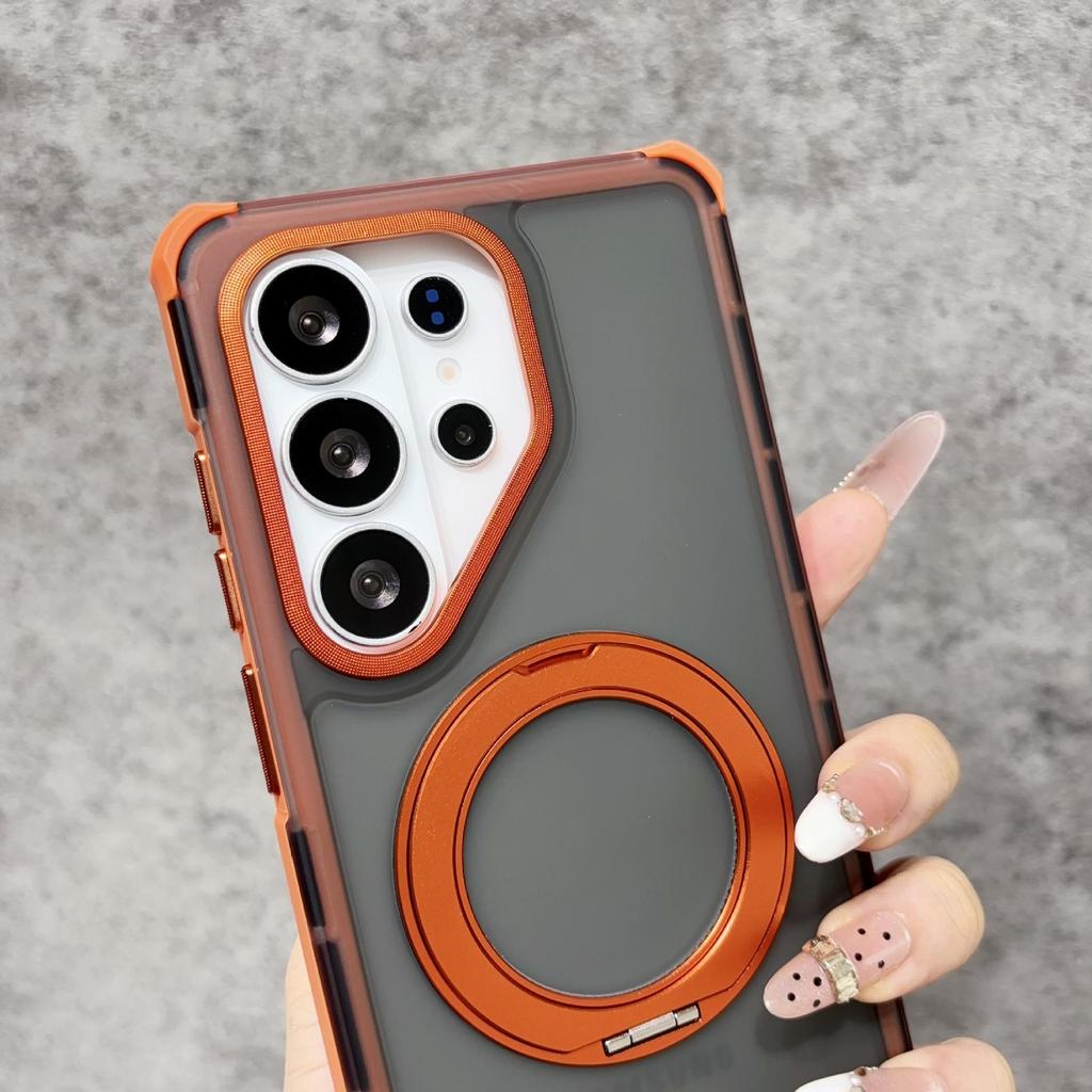 Samsung S26 Ultra Magnetic Phone Case with Rotating Stand & Drop Protection