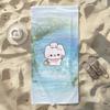Cute Cat and Water Towel For Swim Yoga Gym Quick Drying Soft and skin-friendly Beach Towels All-Season