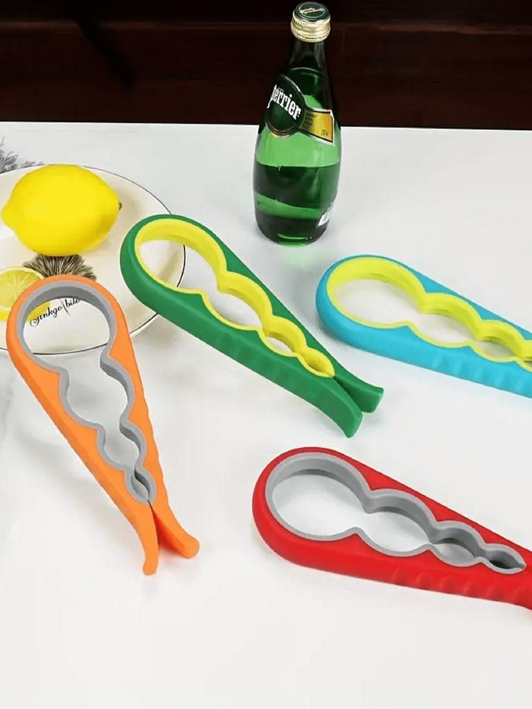 1pc Multifunctional Lid Opener, Four In One Twist Lid Opener, Labor-saving Kitchen and Daily Necessities Bottle Opener
