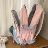 Student schoolbag girls large capacity high value student backpack splicing cute multi-compartment spine backpack women