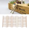 50pcs DIY Mini Wooden Step Ladder Miniature Handcraft Micro Landscape Ornament Fairy Home Decoration Garden Supplies